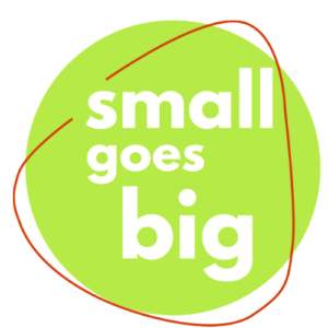 small goes big logo